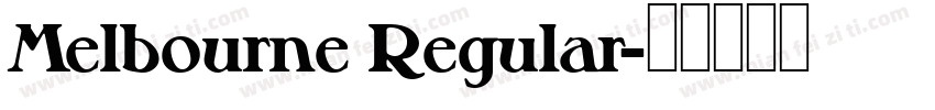 Melbourne Regular字体转换